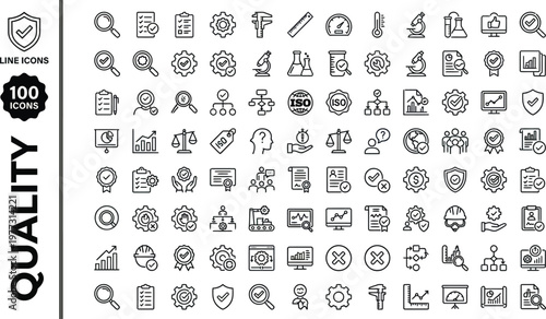 A collection of 100 line icons depicting various toys and objects in a simple black and white design Ai, eps, jpg, transparent background, png