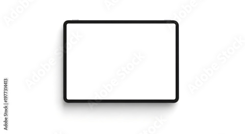 Modern tablet blank screen isolated tech mockup