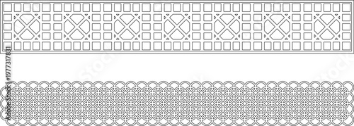 Photos Collection of Traditional Geometric Ornamen Hiasan Patterns for Background Desig