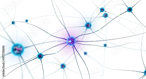 Floating neural network nodes isolated artificial intelligence visualization