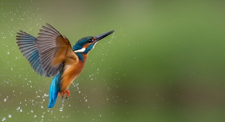 Female Kingfisher emerging from the water after an unsuccessful dive to grab a fish. Taking photos of these beautiful birds is addicitive now I need to go back again