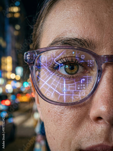 Futuristic Vision in Urban Environment with Smart Eyewear