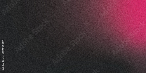 Obraz na plátne Magenta and black luminous ribbons ascending gracefully from a deep shadowed base across a soft grainy textured backdrop with subtle glowing accents, modern abstract banner design