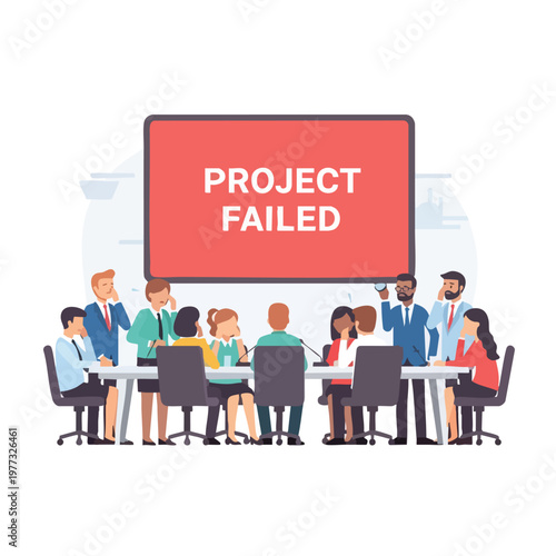 Business Meeting Project Failure Discussion.