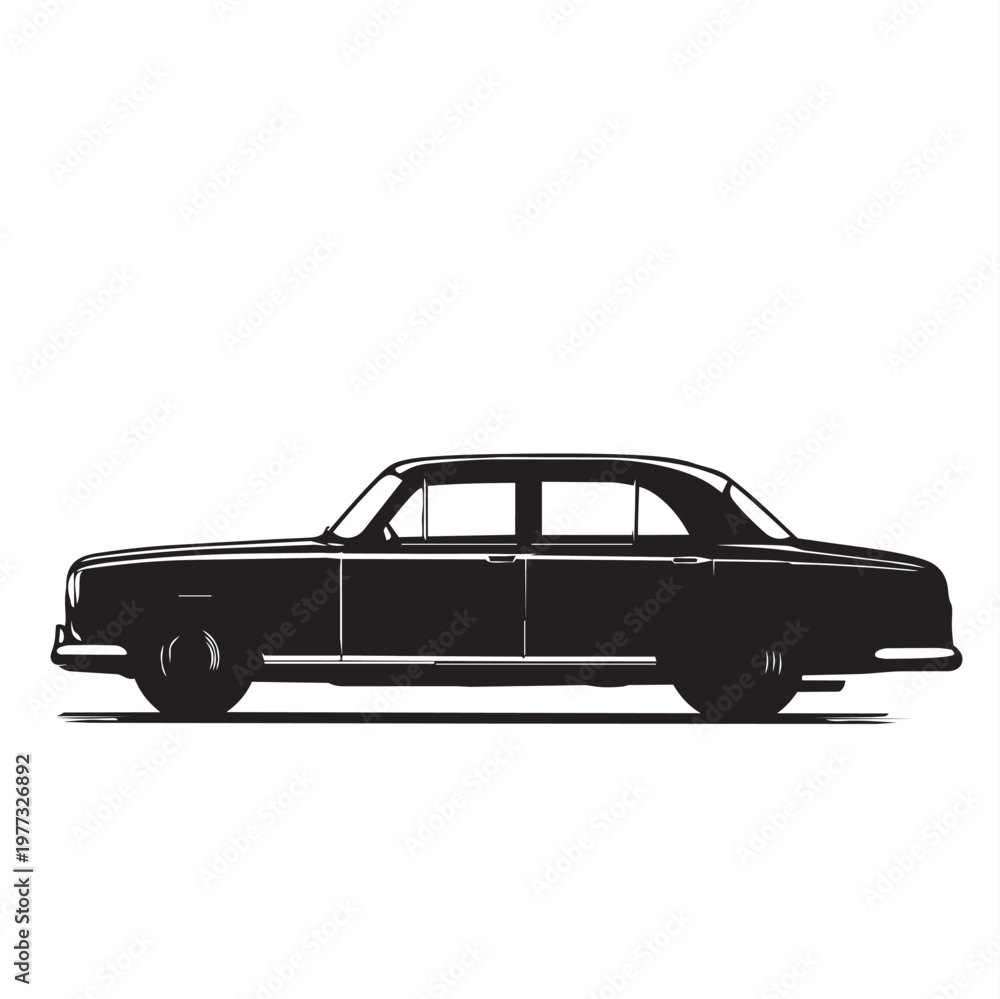 Fototapeta premium black and white luxury car