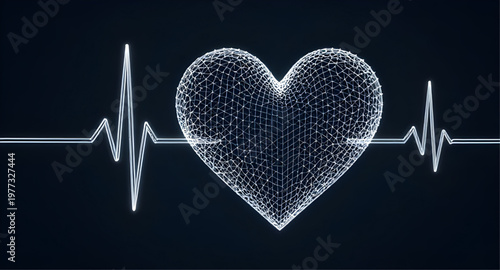 love heart illustration, heart ecg illustration, heart cardiogram illustration, heartbeat line illustration, pulse line illustration, ecg line illustration, ekg line illustration, romantic heart illus
