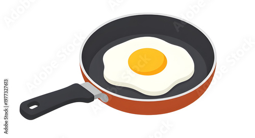 pan, frying, omelet, egg, food, cooking, kitchen, breakfast, meal, skillet, hot, oil, chef, tasty, homemade, design, illustration