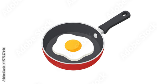 pan, frying, omelet, egg, food, cooking, kitchen, breakfast, meal, skillet, hot, oil, chef, tasty, homemade, design, illustration