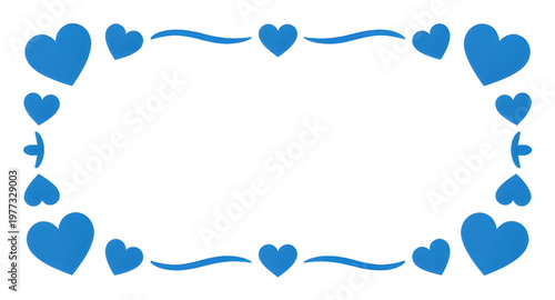 blue heart frame, heart shaped border, romantic frame design, love border illustration, valentine heart outline, wedding invitation frame, decorative heart border, elegant blue frame, floral heart des
