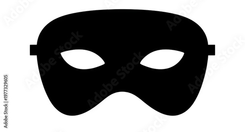domino mask, mask icon, black mask, disguise icon, anonymous symbol, superhero mask, hidden identity, secret mask, mystery icon, minimal mask, silhouette mask, simple icon, character mask, mask design