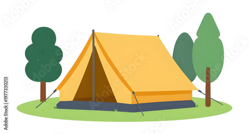 camping tent, outdoor adventure, nature travel, forest camping, mountain camp, tent shelter, wilderness trip, hiking camp, travel illustration, camping gear, outdoor life, nature scene, adventure desi