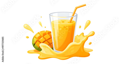 mango illustration, mango fruit, tropical fruit, exotic fruit, juicy mango, mango juice, juice splash, water splash, liquid splash, mango splash, fresh mango, ripe mango, organic fruit, natural fruit,