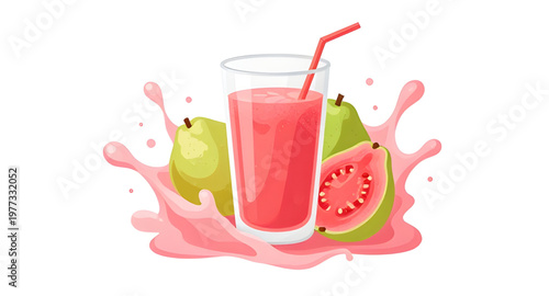 guava, guavas, fruit, tropical, exotic, fresh, juicy, juice, splash, liquid, water, drop, droplets, pulp, seeds, green, pink, white, vibrant, sweet, ripe, healthy, nutrition, organic, natural, vitamin