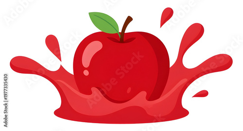 red apple, apple illustration, apples illustration, fresh apple, juicy apple, apple juice, juice splash, water splash, liquid splash, apple splash, ripe apple, organic fruit, natural fruit, sweet frui