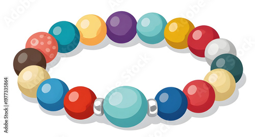 bracelet, beads, colorful, jewelry, accessory, fashion, handmade, craft, design, ornament, decoration, style, round, string, vibrant, illustration, accessory