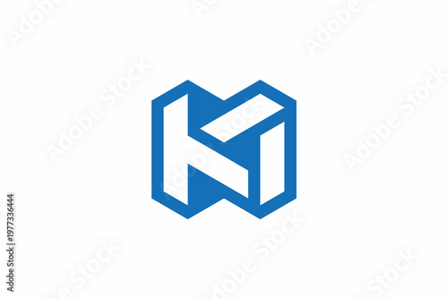 Letter KN Building Logo 