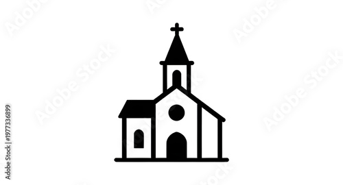 church silhouette, christian church, religious building, chapel icon, worship place, faith symbol, church tower, cross building, spiritual icon, architecture silhouette, black church, religious icon, 