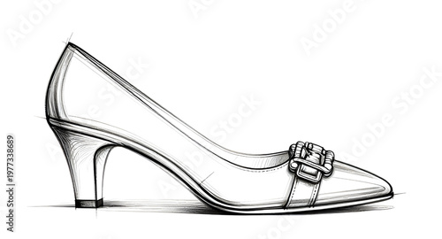 high heel, pump shoe, women shoe, line art, outline design, black white, fashion shoe, elegant heel, classic pump, footwear design, shoe illustration, stylish heel, formal shoe, minimal line, fashion 