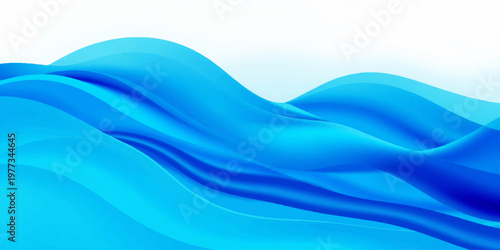 Abstract blue wave design featuring soft flowing lines and a digital water texture that creates a motion swirl pattern for an artistic sea backdrop and vector illustration wallpaper