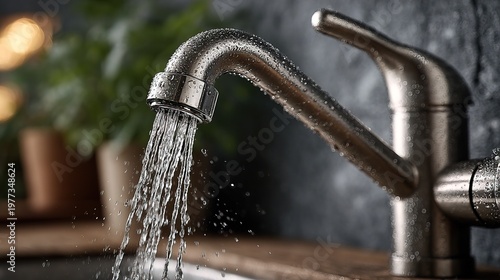 Stylish Stainless Steel Kitchen Faucet with Running Water Home Fixture