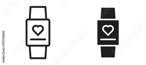 Smartwatch icon vector design template and illustration EPS10.