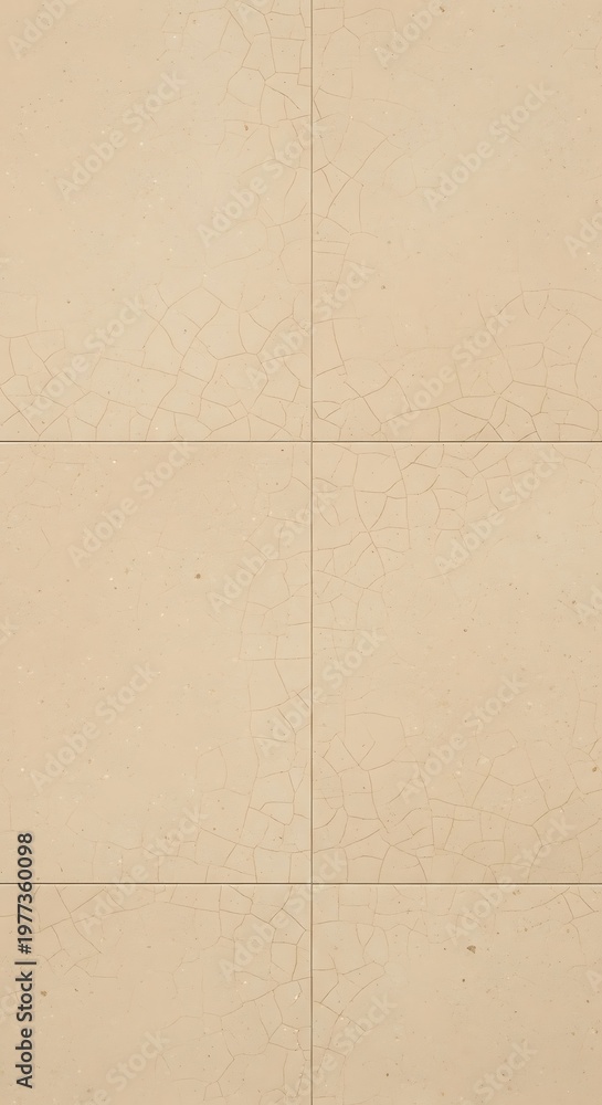 Fototapeta premium Seamless beige stone tile pattern with subtle texture and natural imperfections, perfect for interior design and construction backgrounds