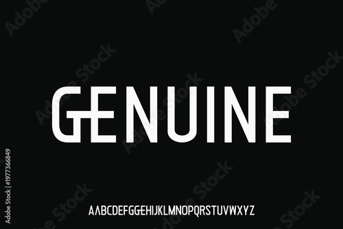 Display alphabet font vector design suitable for headline, poster, logo, magazine and many more