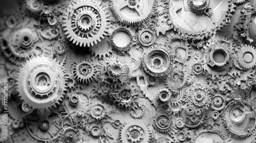 Contours of Gears Background