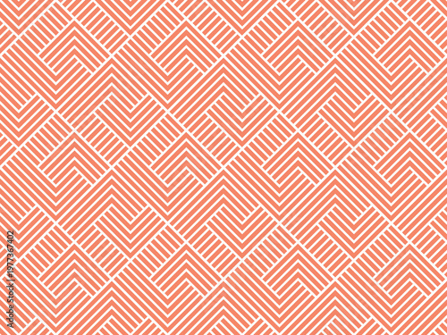 Abstract geometric pattern. A seamless vector background. White and pink ornament. Graphic modern pattern. Simple lattice graphic design