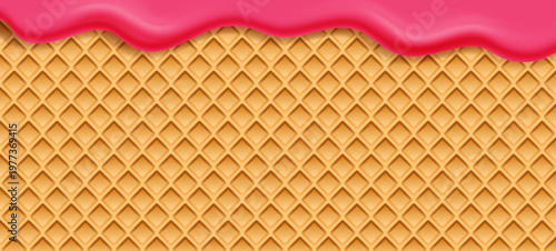 Cute wafer biscuit texture with candy-inspired colors, crunchy structure and sweet dessert look for playful graphics and layouts, wafer biscuit texture