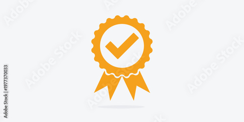 Approved or Certified Medal Icon