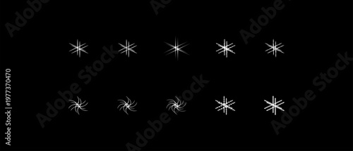 A Professional Luminous Pair Star Sparkle Symbol, Showcasing Double Twinkle and Digital Partnership Magic Glint Shine Radiance Duality Luxury Success Light Flare.