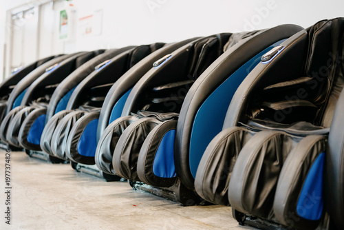 Massage chairs at the airport