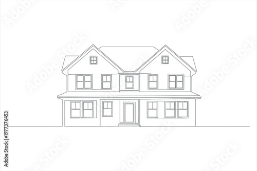 Single-family house illustration