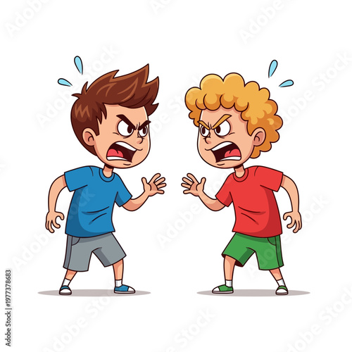 Two Angry Boys Arguing