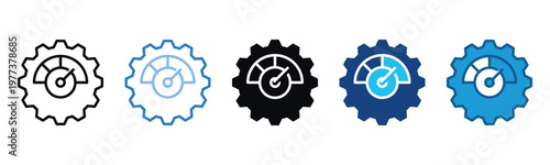 Performance Icon Set Multiple Style Of