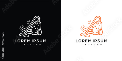 Vacuum Cleaner Logo Design Vector