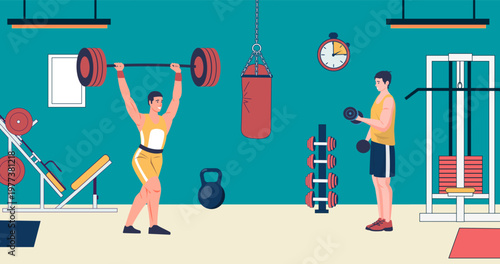 2405 m10 S ST People in gym.eps