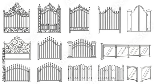 Fence gates, metal fences, iron gate designs, ornamental gates, 12 gates