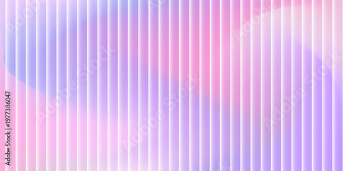 Soft colorful pastel gradient background with pink purple and plue vibrant color tones. Stripes overlay on layer. Modern design