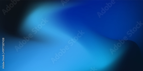 Abstract blue colour gradient with dark deep modern background