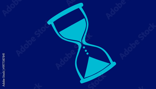 Hourglass Design. Time Symbol Illustration. 