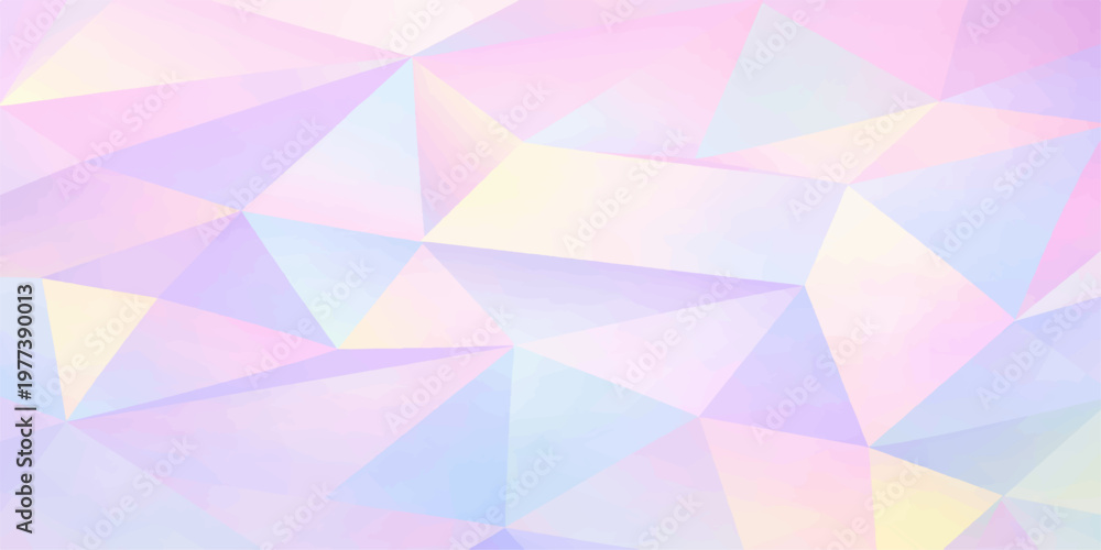 Fototapeta premium Soft, geometric pastel shapes blend seamlessly, creating a dreamy and ethereal abstract background, evoking a sense of calm and visual interest. 