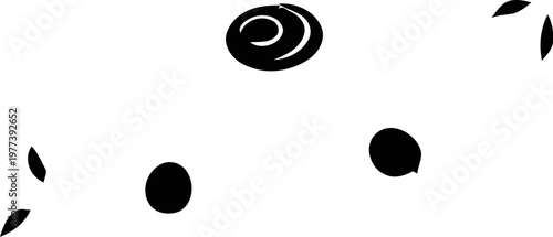 Black Olives Isolated On White Background.