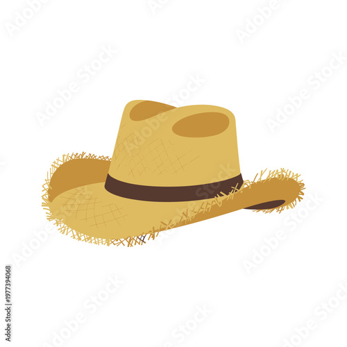 Yellow croissant with decorative golden border pastry