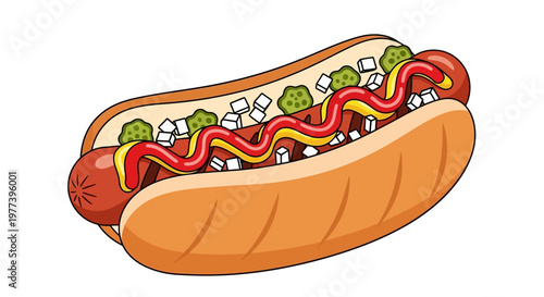 hot dog with mustard