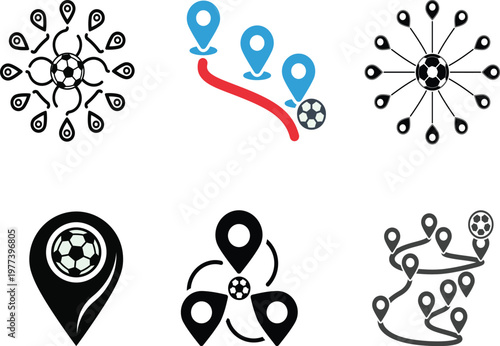 Soccer Ball Location Icons for Navigation and Tracking