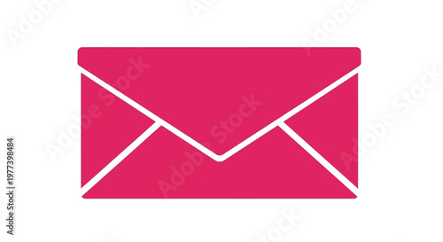 Pink Envelope Icon.