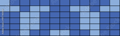 Abstract blue pixel pattern with varying shades of blue squares