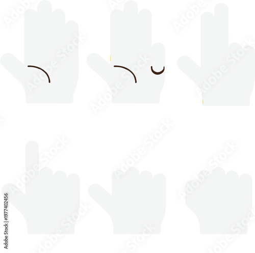 vector hand sign